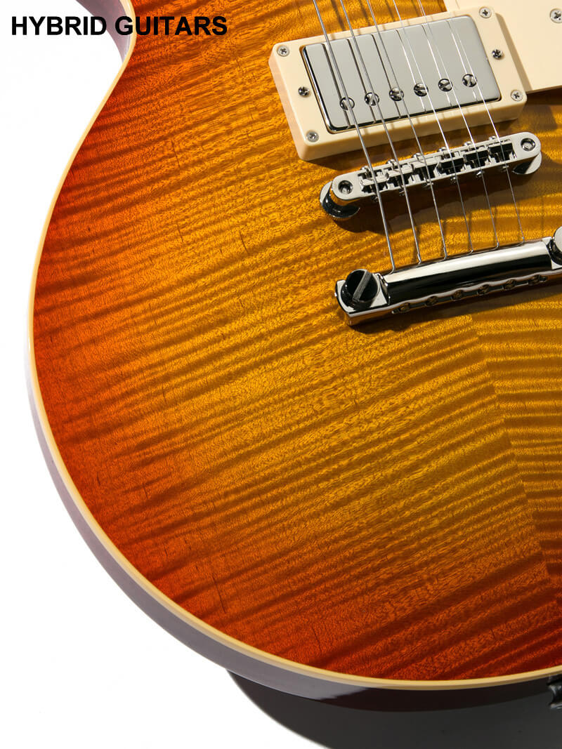 Bizen Works Custom Order Grain Brazilian Rosewood(BZF) & 1P Honduras Mahogany Cherry Sunburst 14