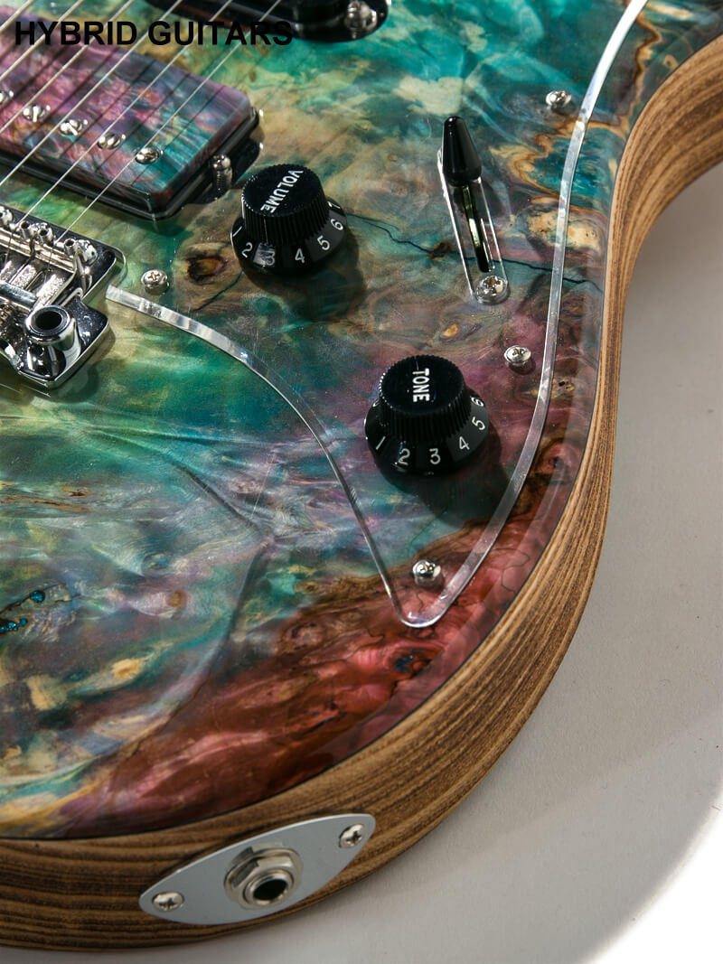ESP Custom Order Snapper Rexwood Buckeye Burl & Driftwood Burner with James Tyler P.U. 11