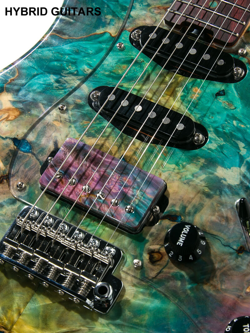 ESP Custom Order Snapper Rexwood Buckeye Burl & Driftwood Burner with James Tyler P.U. 12