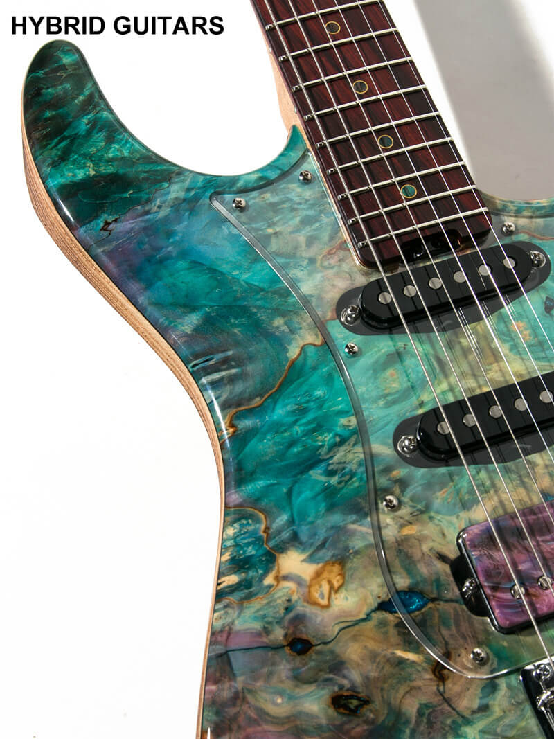 ESP Custom Order Snapper Rexwood Buckeye Burl & Driftwood Burner with James Tyler P.U. 13