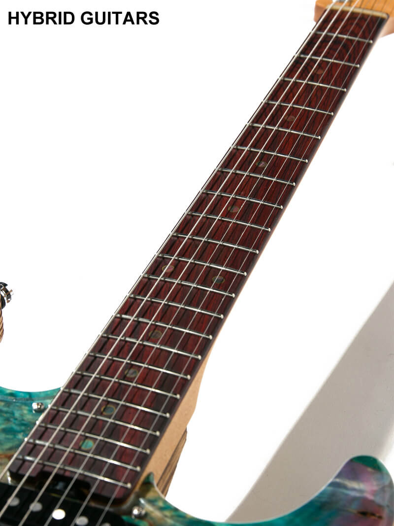 ESP Custom Order Snapper Rexwood Buckeye Burl & Driftwood Burner with James Tyler P.U. 7