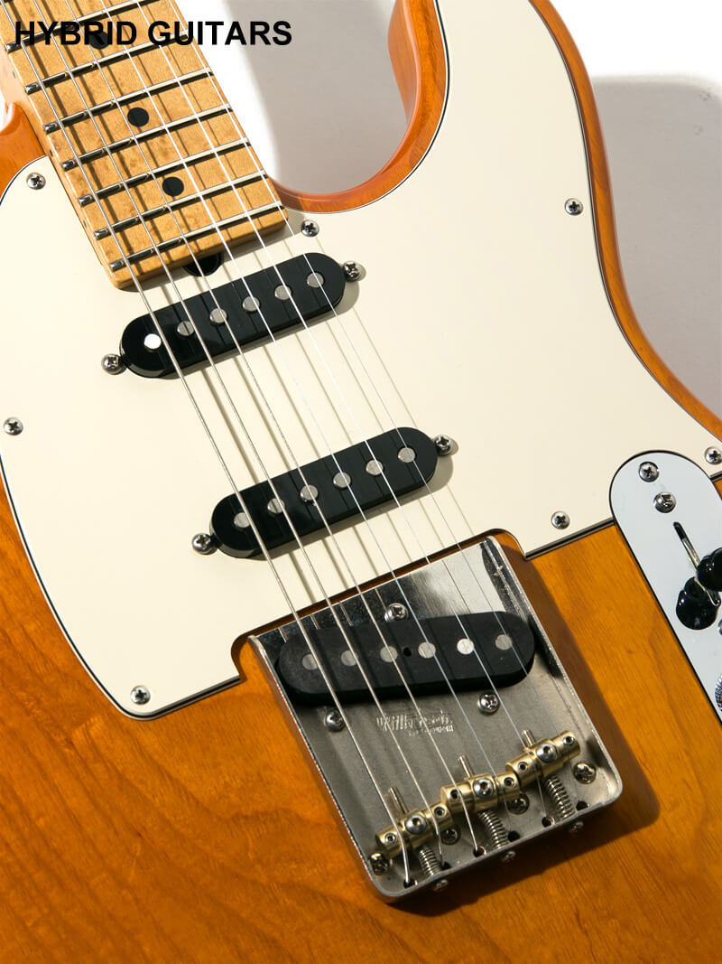 Suhr Custom Classic T SSS 1-Piece Birdseye & Swamp Singed Trans Honey 11