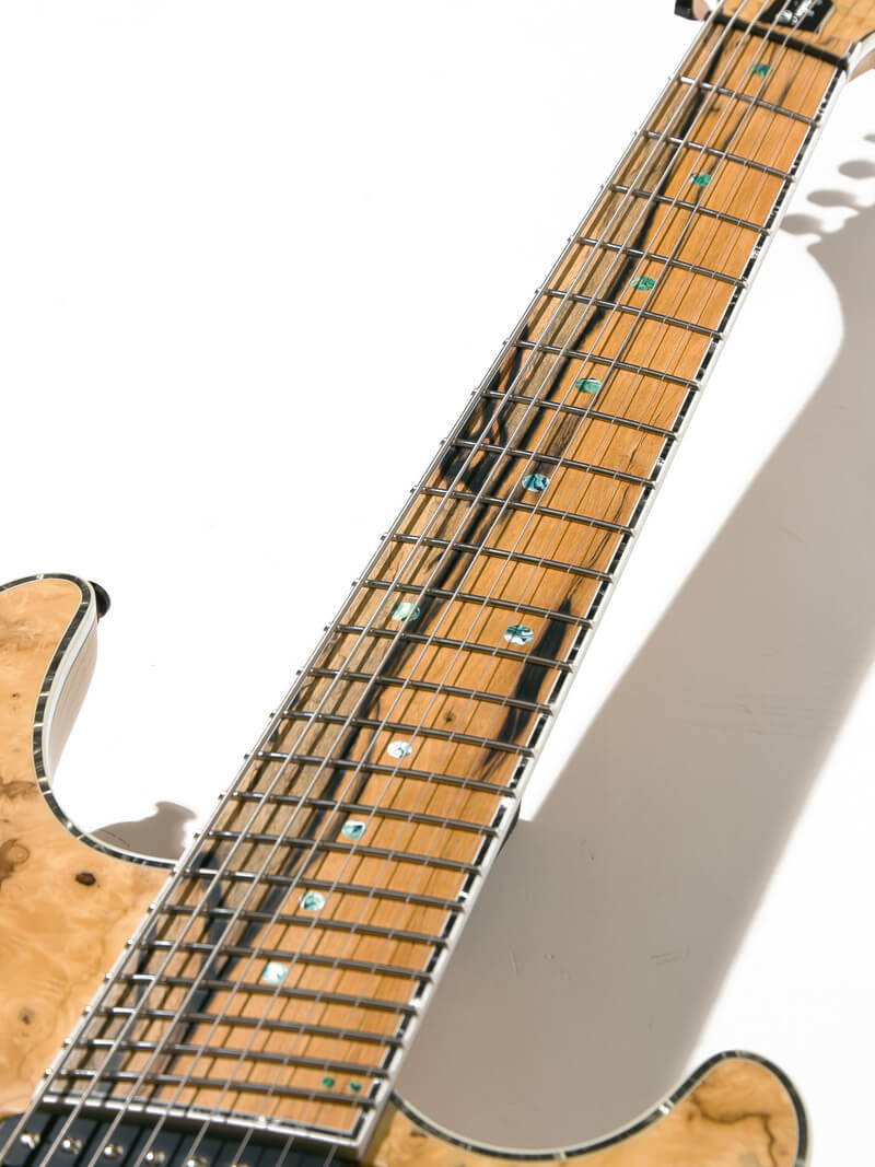 Mayones Regius VF 8 Buckeye Burl Natural 指板