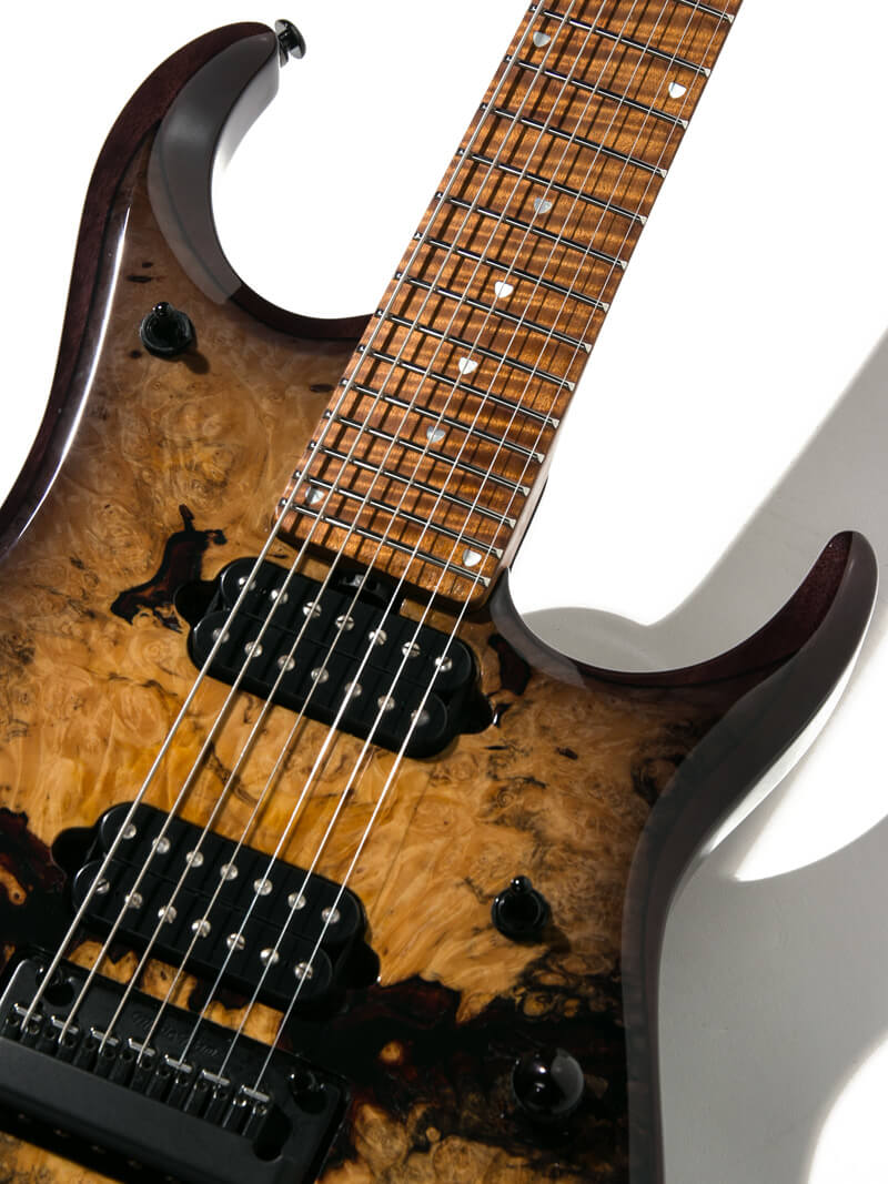 MUSIC MAN John Petrucci JP15-7st BFR Buckeye Burl Roasted Maple JP13 Piezo 9