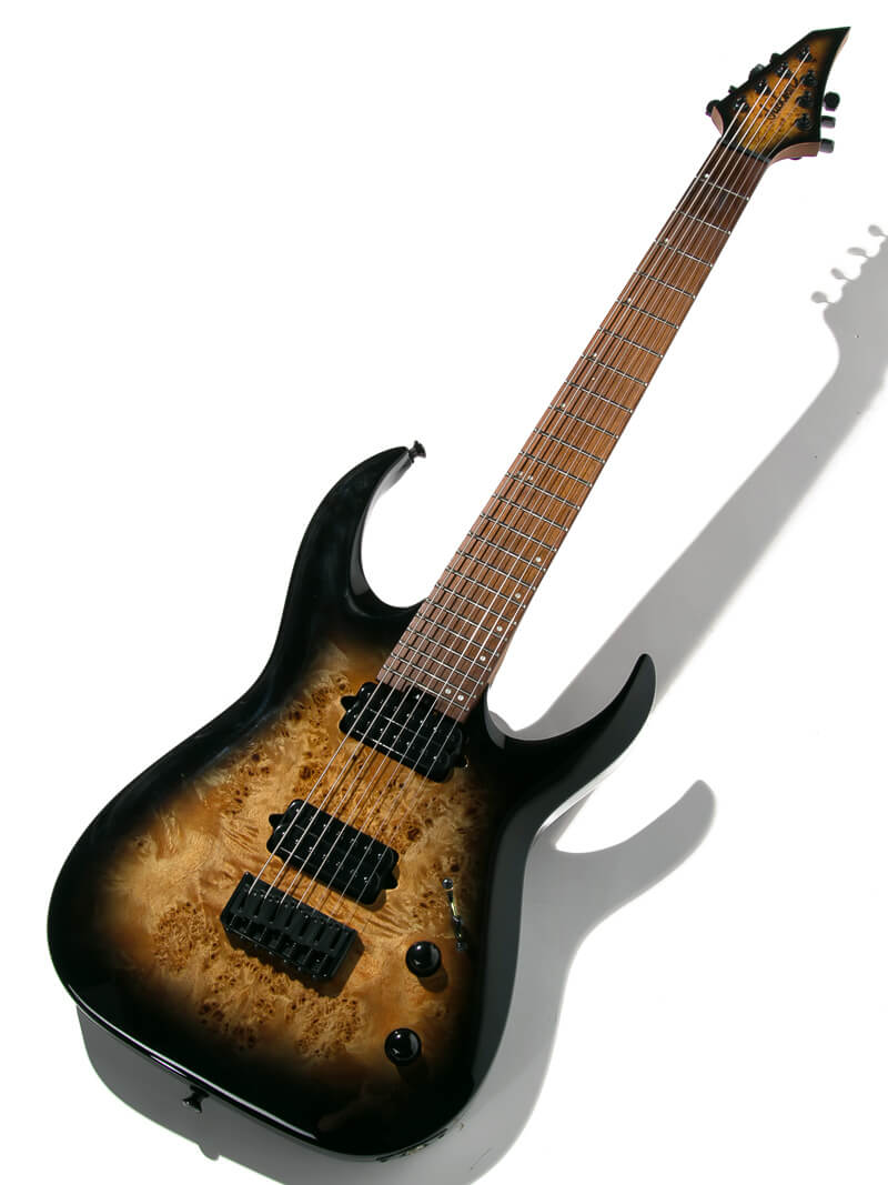 Jackson Pro Series Misha Mansoor Juggernaut Ht7p Black Burst Burl 1