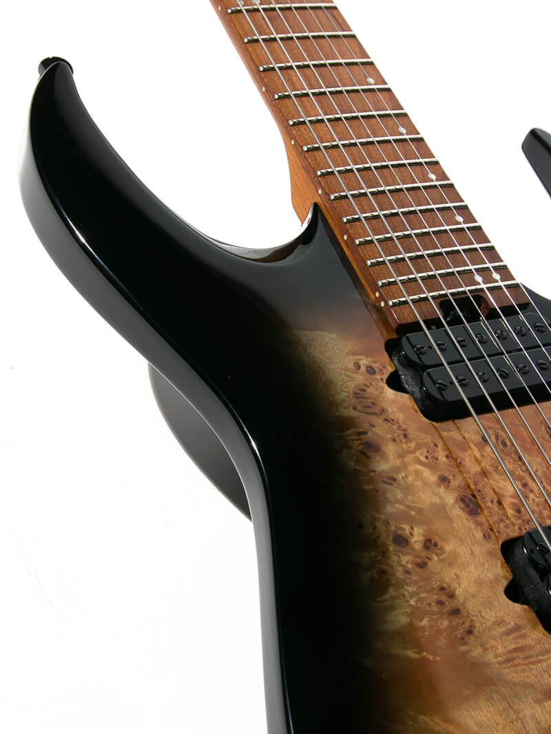 Jackson Pro Series Misha Mansoor Juggernaut Ht7p Black Burst Burl 11
