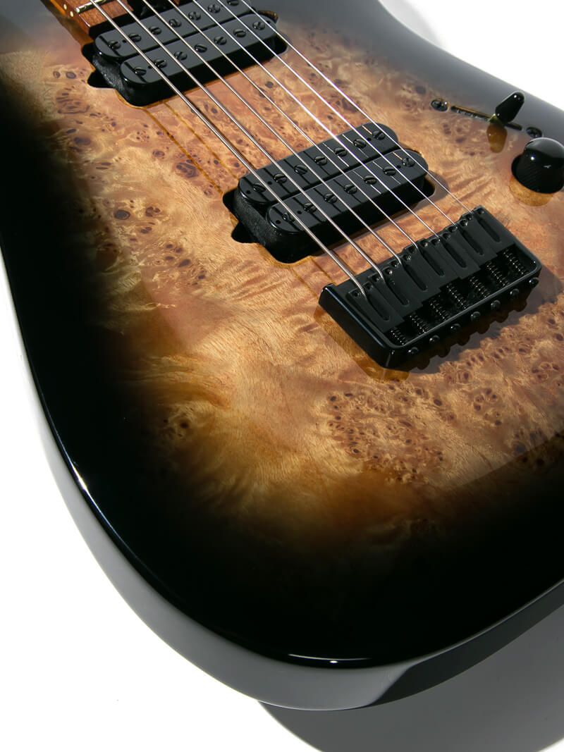 Jackson Pro Series Misha Mansoor Juggernaut Ht7p Black Burst Burl 12