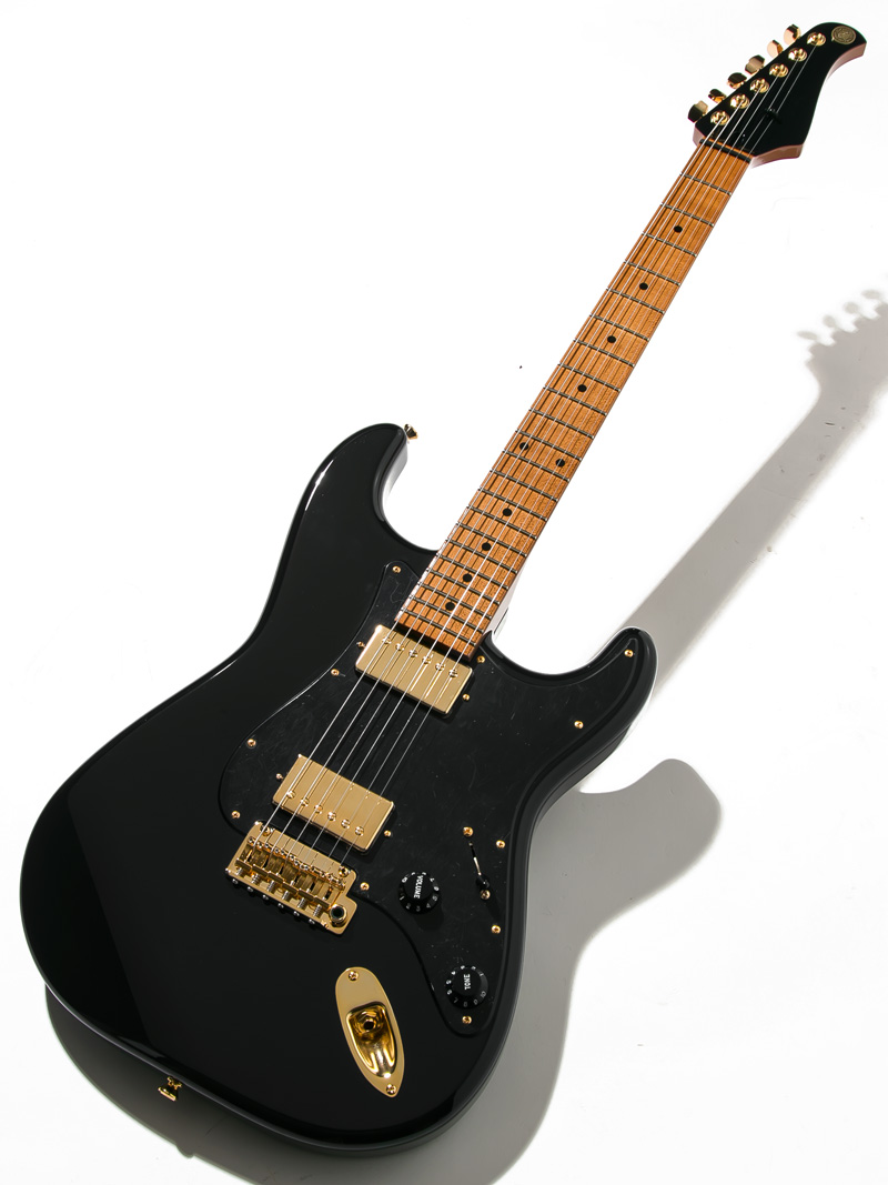 Kz Guitar Works Kz ST Trad 22 2H6 Black 全体正面