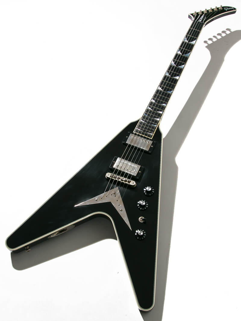 Gibson Custom Shop Dave Mustaine Flying V EXP Limited Edition Ebony VOS 全体正面