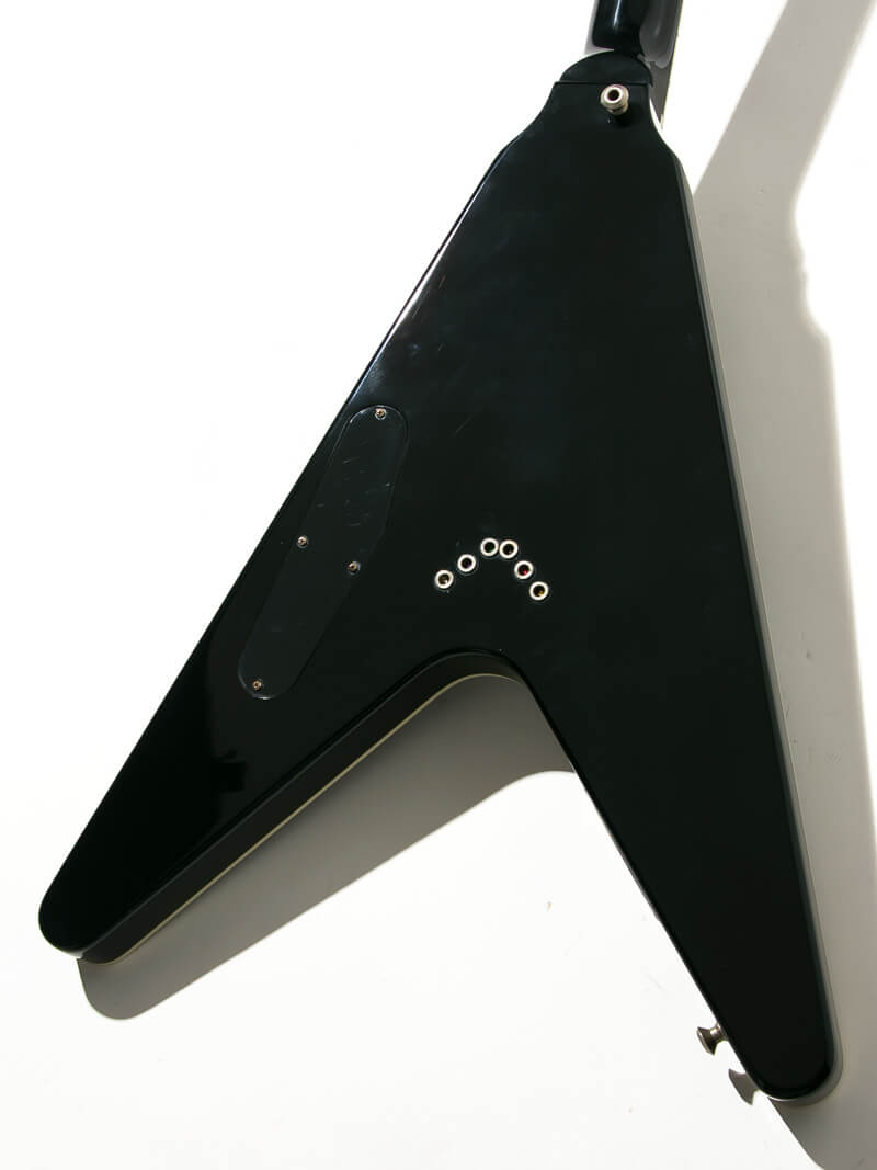 Gibson Custom Shop Dave Mustaine Flying V EXP Limited Edition Ebony VOS ボディー裏面