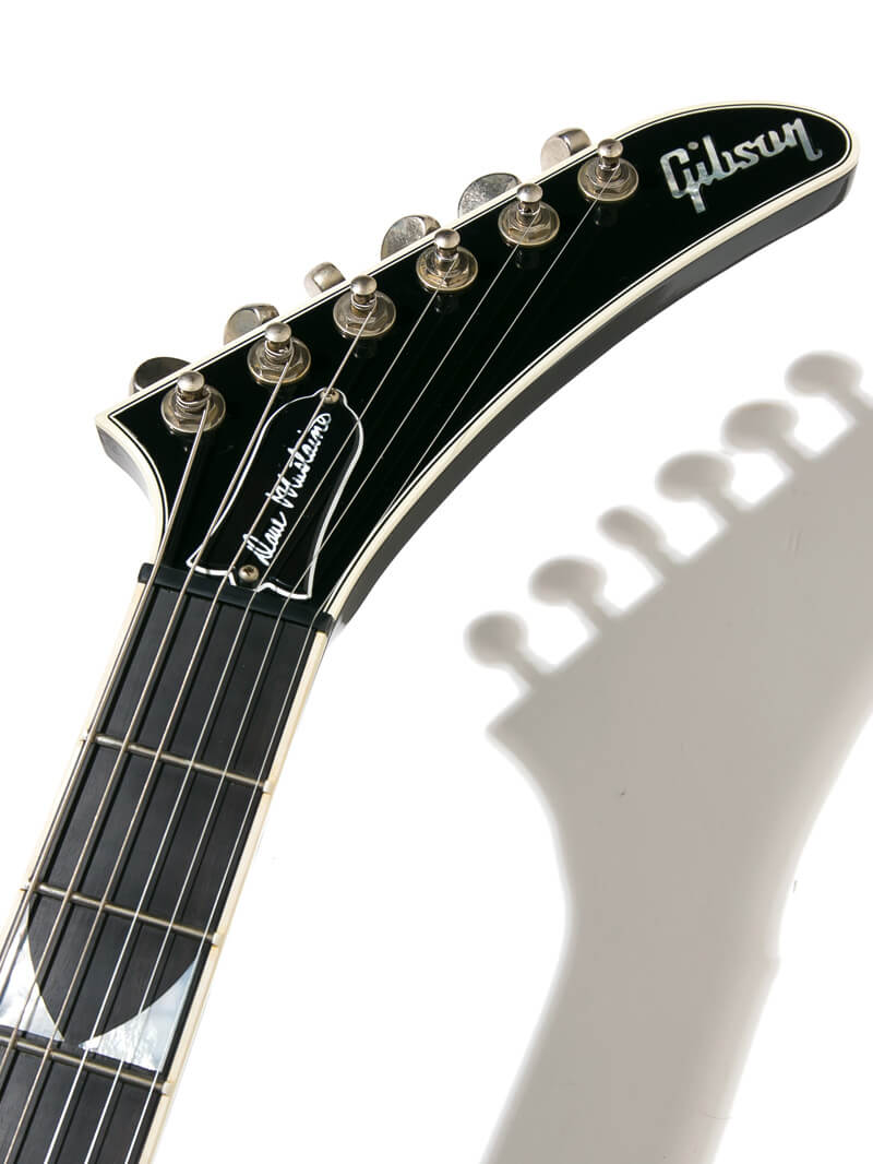 Gibson Custom Shop Dave Mustaine Flying V EXP Limited Edition Ebony VOS ヘッド正面