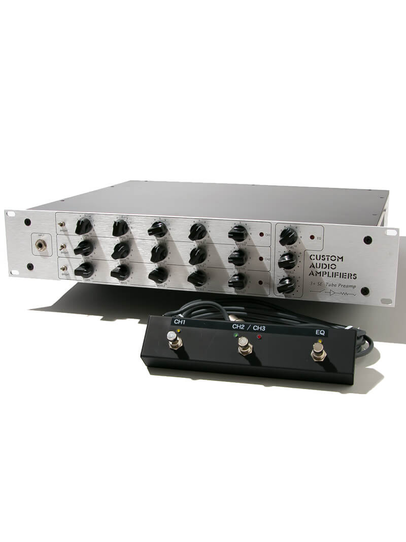 Custom Audio Amplifiers 3+SE Tube Guitar Preamp 全体正面