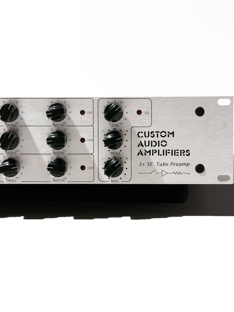 Custom Audio Amplifiers 3+SE Tube Guitar Preamp ヘッド正面