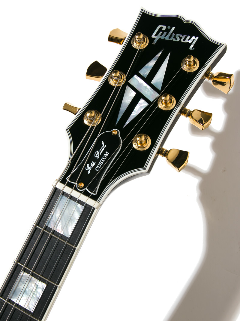 Gibson Les Paul Custom 70s Tobacco Burst ヘッド正面