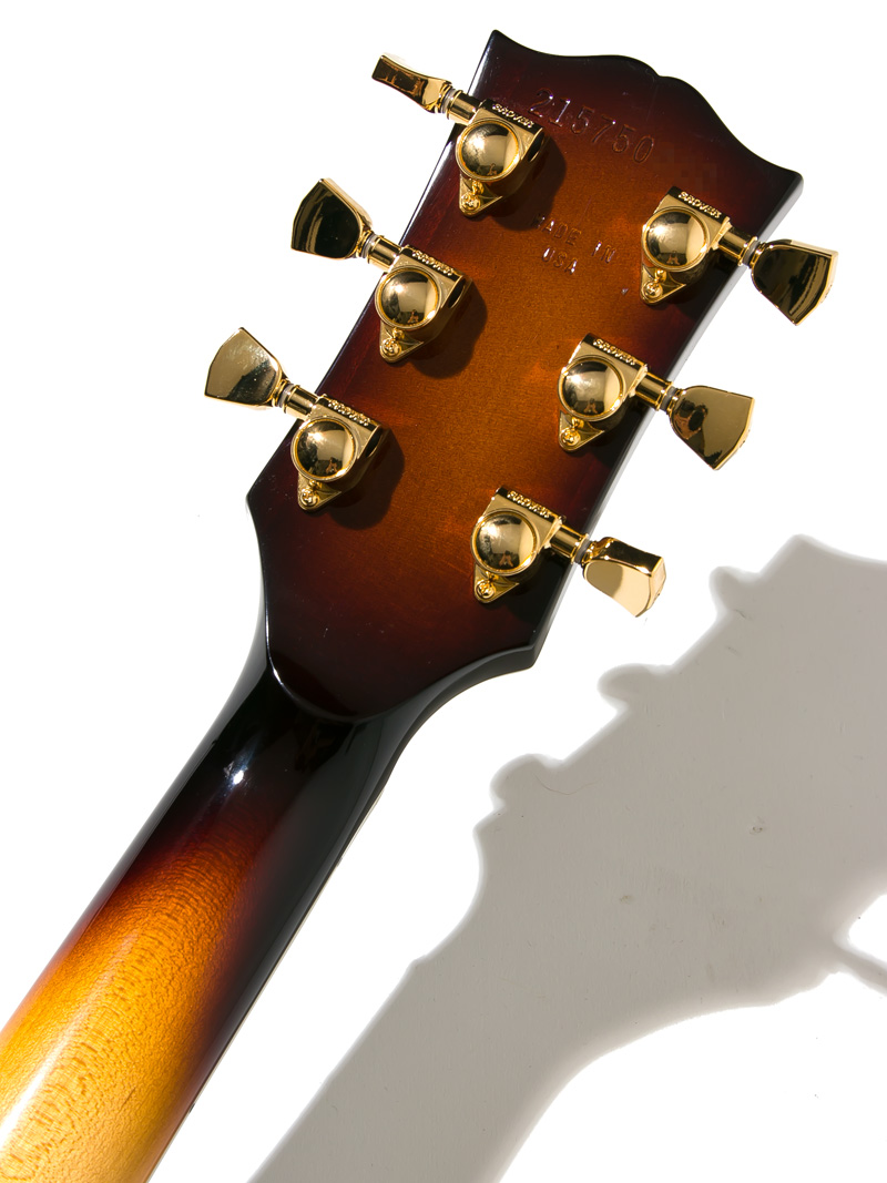 Gibson Les Paul Custom 70s Tobacco Burst ヘッド裏面
