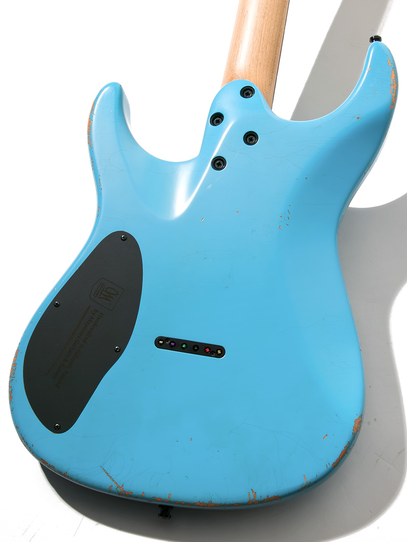 Mayones Aquila Aged 6 Monolith Daphne Blue ボディー裏面