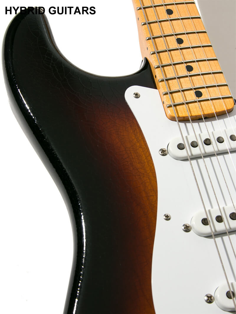 Fender Custom Shop Limited Edition 70th Anniversary 1954 Stratocaster Deluxe Closet Classic Wide-Fade 2 Color Sunburst 写真11