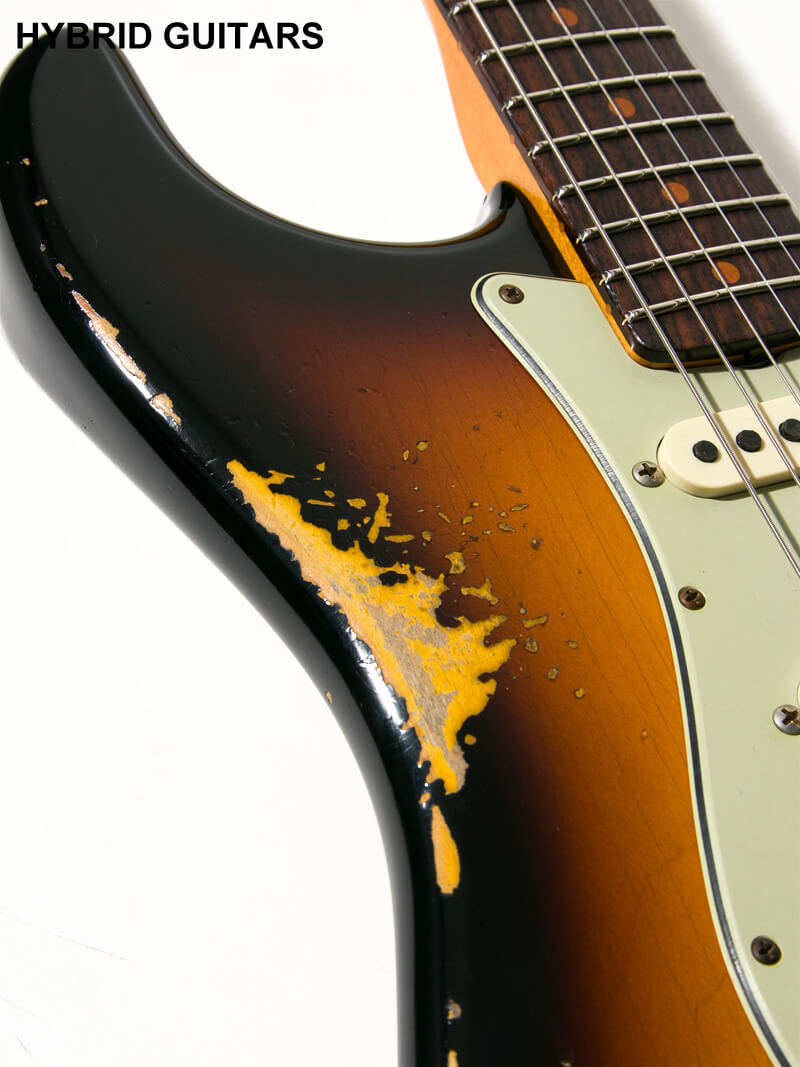 Fender Custom Shop 1960 Stratocaster Heavy Relic Faded Aged 3CSB 写真11