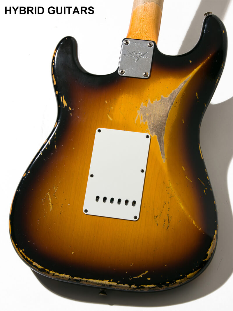 Fender Custom Shop 1960 Stratocaster Heavy Relic Faded Aged 3CSB ボディー裏面