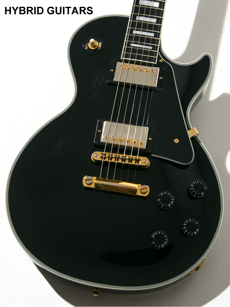 Gibson Custom Shop Les Paul Custom Black ボディー正面