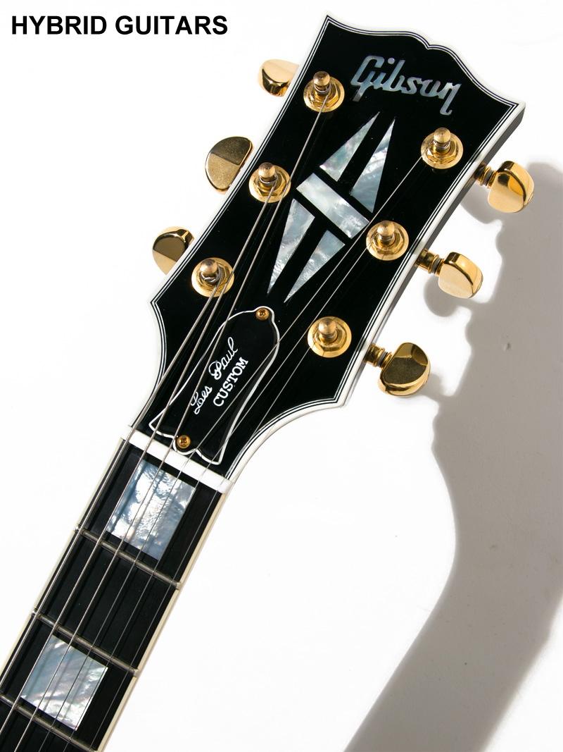 Gibson Custom Shop Les Paul Custom Black ヘッド正面