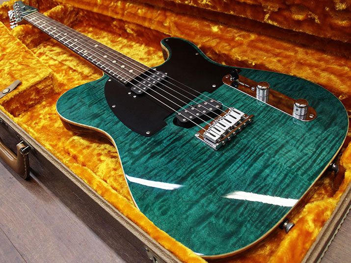 Tom Anderson Hollow T Classic-Drop Top Trans Teal with Binding ...