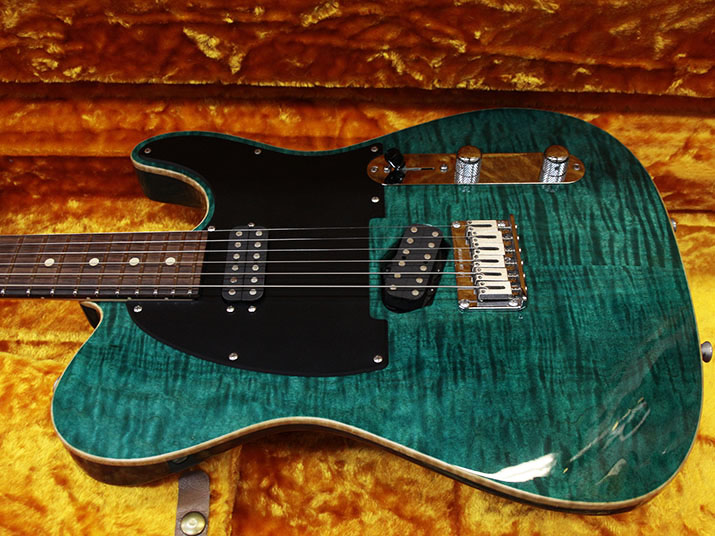 Tom Anderson Hollow T Classic-Drop Top Trans Teal with Binding 4