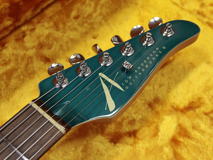 Tom Anderson Hollow T Classic-Drop Top Trans Teal with Binding 7